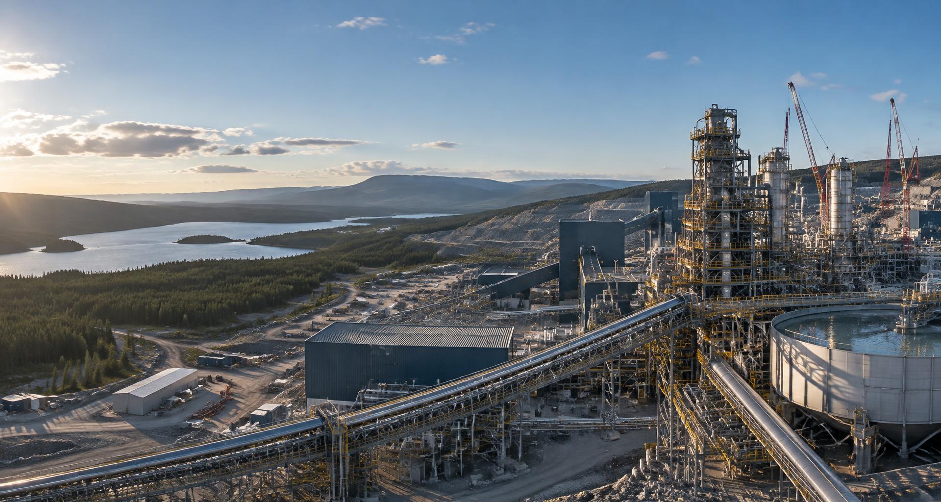 Grand complexe industriel au Québec